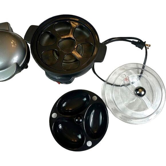 Hamilton Beach Egg Cooker & Dash Mini Waffle Iron Maker Breakfast BUNDLE - Picture 6 of 9